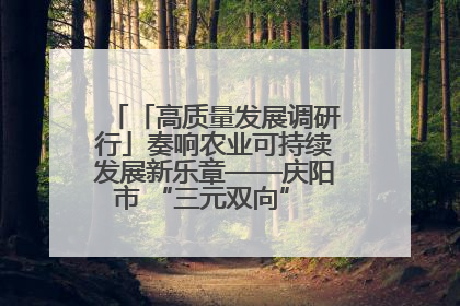 「高质量发展调研行」奏响农业可持续发展新乐章——庆阳市 “三元双向” 循环农业模式观察
