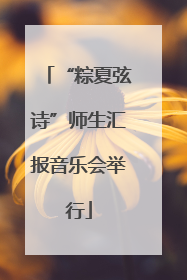 “粽夏弦诗”师生汇报音乐会举行