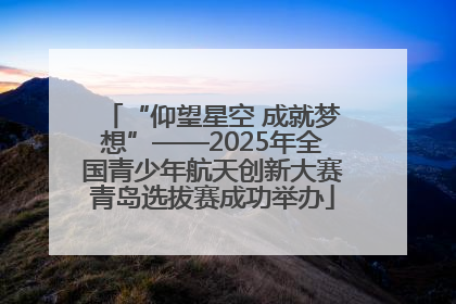 “仰望星空 成就梦想”——2025年全国青少年航天创新大赛青岛选拔赛成功举办