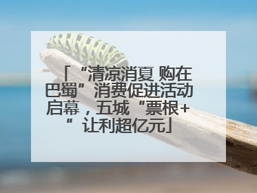 “清凉消夏 购在巴蜀”消费促进活动启幕，五城“票根+”让利超亿元
