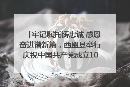 牢记嘱托铸忠诚 感恩奋进谱新篇，西盟县举行庆祝中国共产党成立104周年文艺晚会