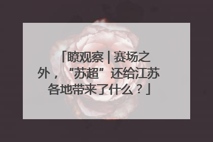 瞭观察 | 赛场之外，“苏超”还给江苏各地带来了什么？
