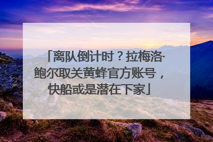离队倒计时？拉梅洛·鲍尔取关黄蜂官方账号，快船或是潜在下家