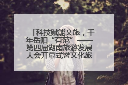 科技赋能文旅，千年岳阳“有范”——第四届湖南旅游发展大会开幕式暨文化旅游推介会侧记