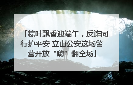粽叶飘香迎端午，反诈同行护平安 立山公安这场警营开放“嗨”翻全场