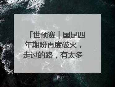 世预赛｜国足四年期盼再度破灭，走过的路，有太多的“意难平”
