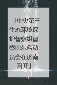 中央第三生态环境保护督察组督察山东省动员会在济南召开