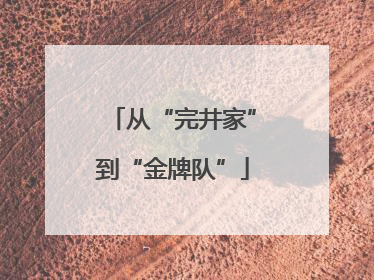 从“完井家”到“金牌队”