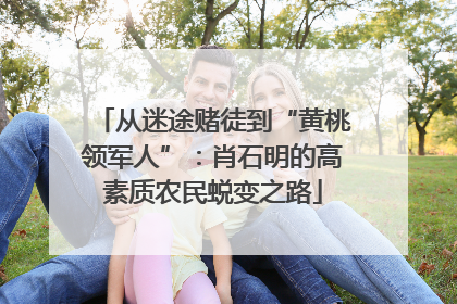 从迷途赌徒到“黄桃领军人”：肖石明的高素质农民蜕变之路