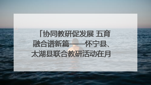 协同教研促发展 五育融合谱新篇——怀宁县、太湖县联合教研活动在月山镇中心学校成功举办