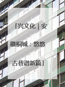 兴文化｜安徽桐城：悠悠古巷谱新篇