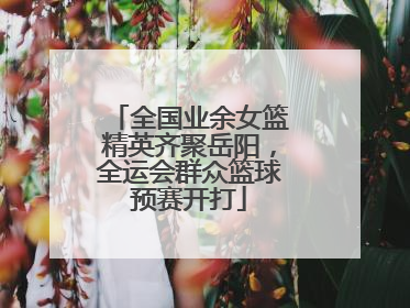 全国业余女篮精英齐聚岳阳，全运会群众篮球预赛开打