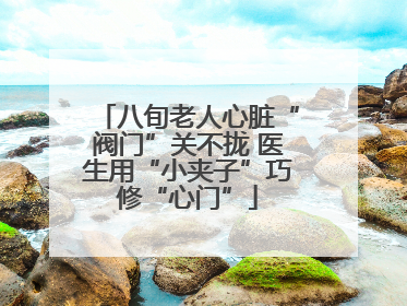 八旬老人心脏“阀门”关不拢 医生用“小夹子”巧修“心门”