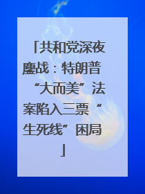 共和党深夜鏖战：特朗普“大而美”法案陷入三票“生死线”困局