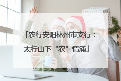 农行安阳林州市支行：太行山下“农”情涌