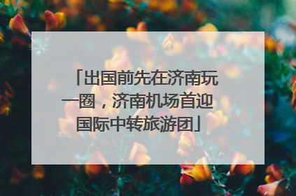 出国前先在济南玩一圈，济南机场首迎国际中转旅游团