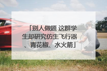 别人做题 这群学生却研究仿生飞行器、青花椒、水火箭