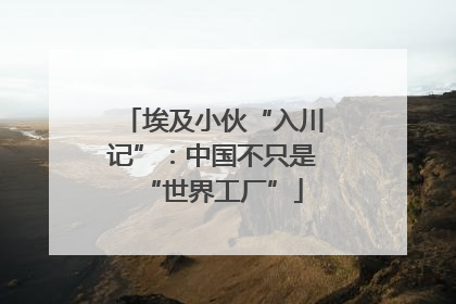 埃及小伙“入川记”：中国不只是“世界工厂”