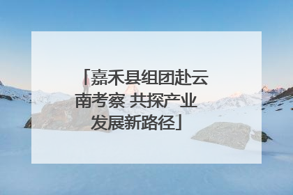 嘉禾县组团赴云南考察 共探产业发展新路径
