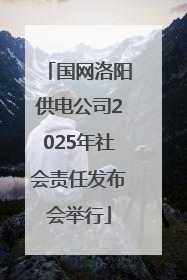 国网洛阳供电公司2025年社会责任发布会举行