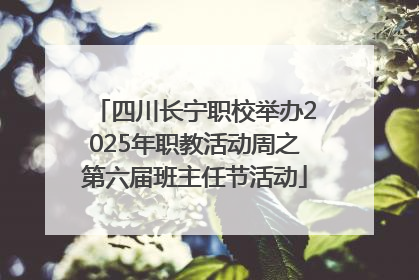 四川长宁职校举办2025年职教活动周之第六届班主任节活动