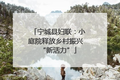 宁城县妇联：小庭院释放乡村振兴“新活力”