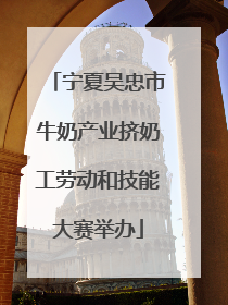 宁夏吴忠市牛奶产业挤奶工劳动和技能大赛举办