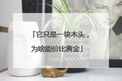 它只是一块木头，为啥能价比黄金