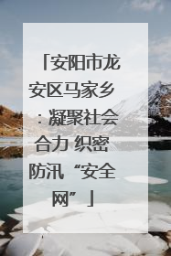 安阳市龙安区马家乡：凝聚社会合力 织密防汛“安全网”