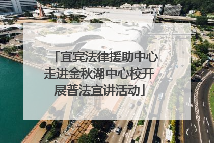 宜宾法律援助中心走进金秋湖中心校开展普法宣讲活动