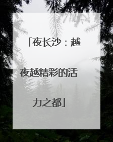 夜长沙：越夜越精彩的活力之都