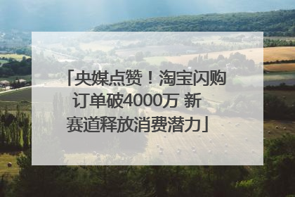 央媒点赞！淘宝闪购订单破4000万 新赛道释放消费潜力