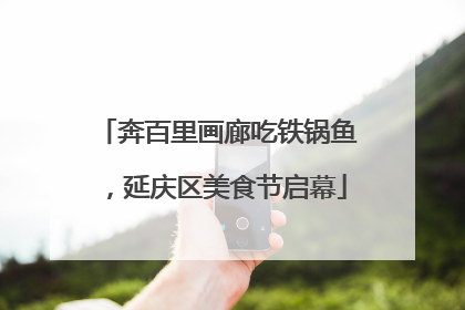 奔百里画廊吃铁锅鱼，延庆区美食节启幕