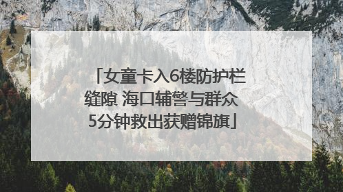 女童卡入6楼防护栏缝隙 海口辅警与群众5分钟救出获赠锦旗