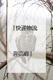 快递物流迎高峰