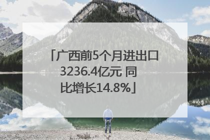 广西前5个月进出口3236.4亿元 同比增长14.8%