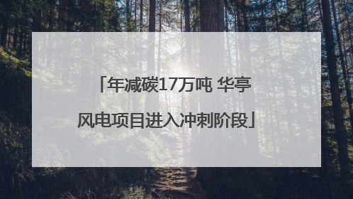 年减碳17万吨 华亭风电项目进入冲刺阶段
