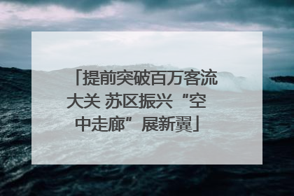 提前突破百万客流大关 苏区振兴“空中走廊”展新翼