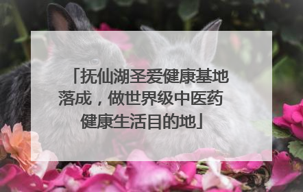 抚仙湖圣爱健康基地落成，做世界级中医药健康生活目的地
