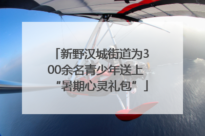 新野汉城街道为300余名青少年送上“暑期心灵礼包”
