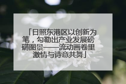 日照东港区以创新为笔，勾勒出产业发展磅礴图景——流动画卷里 激情与诗意共舞