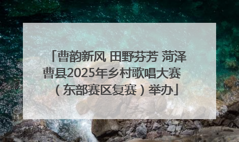 曹韵新风 田野芬芳 菏泽曹县2025年乡村歌唱大赛（东部赛区复赛）举办