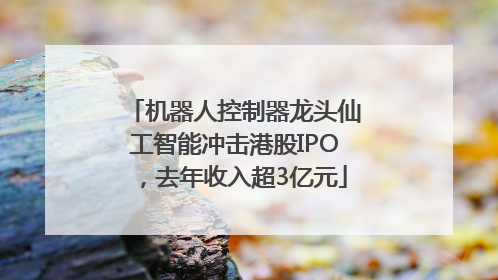 机器人控制器龙头仙工智能冲击港股IPO，去年收入超3亿元