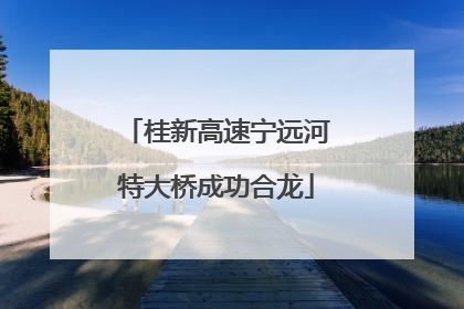 桂新高速宁远河特大桥成功合龙