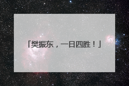 樊振东，一日四胜！