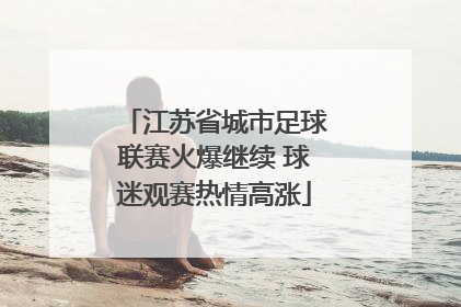 江苏省城市足球联赛火爆继续 球迷观赛热情高涨