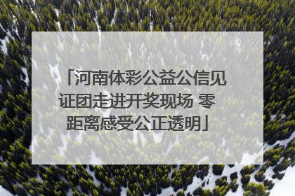 河南体彩公益公信见证团走进开奖现场 零距离感受公正透明