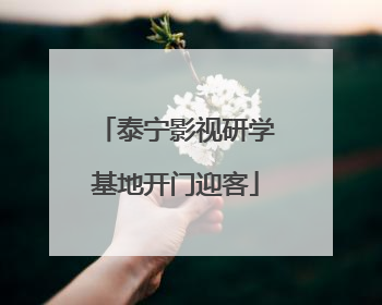 泰宁影视研学基地开门迎客