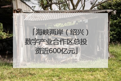 海峡两岸（绍兴）数字产业合作区总投资近600亿元