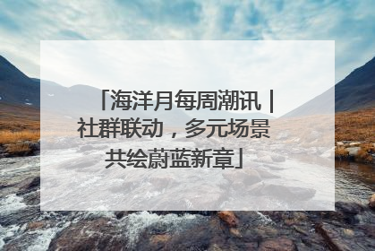 海洋月每周潮讯｜社群联动，多元场景共绘蔚蓝新章